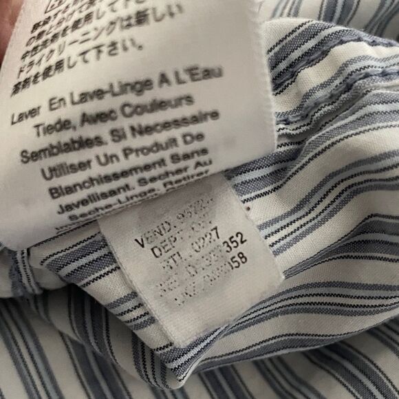 Eddie Bauer Mens Cotton Striped Button Down Shirt Size Medium - Picture 6 of 6